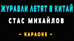 Караоке журавли летят в Китай Стас Михайлов