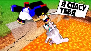 Я СПАС СОБАКУ в МАЙНКРАФТ ! ДЕВУШКА НУБ И ПРО ВИДЕО ТРОЛЛИНГ MINECRAFT Евгенбро