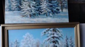 Зима, хм, 40на60 см. 
.