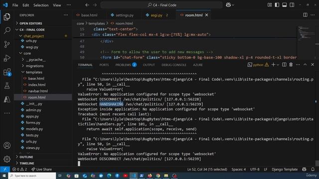 10 - HTMX WebSocket attributes смотреть онлайн