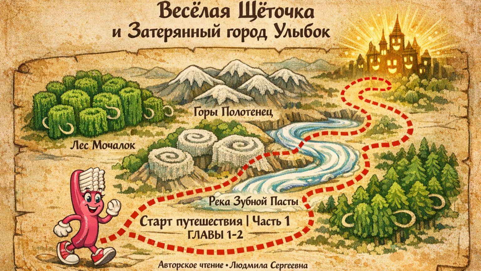 Весёлая Щёточка и Затерянный город Улыбок. Часть 1. Глава 1-2