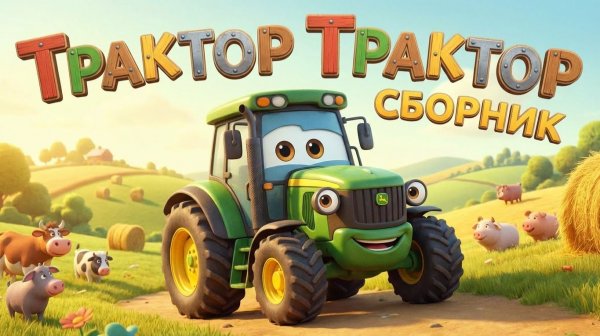 Сборник Трактор Трактор. Песнки для детей про ТРАКТОР. Песенки про машинки.