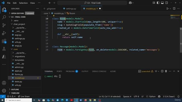 3 - Django chat app - Models смотреть онлайн