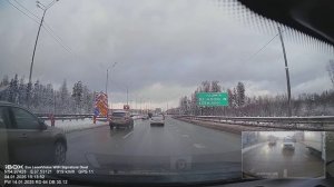 Поездки на авто. 04 января 2026, Тула - Москва, Трасса М2, День (таймлапс x4)