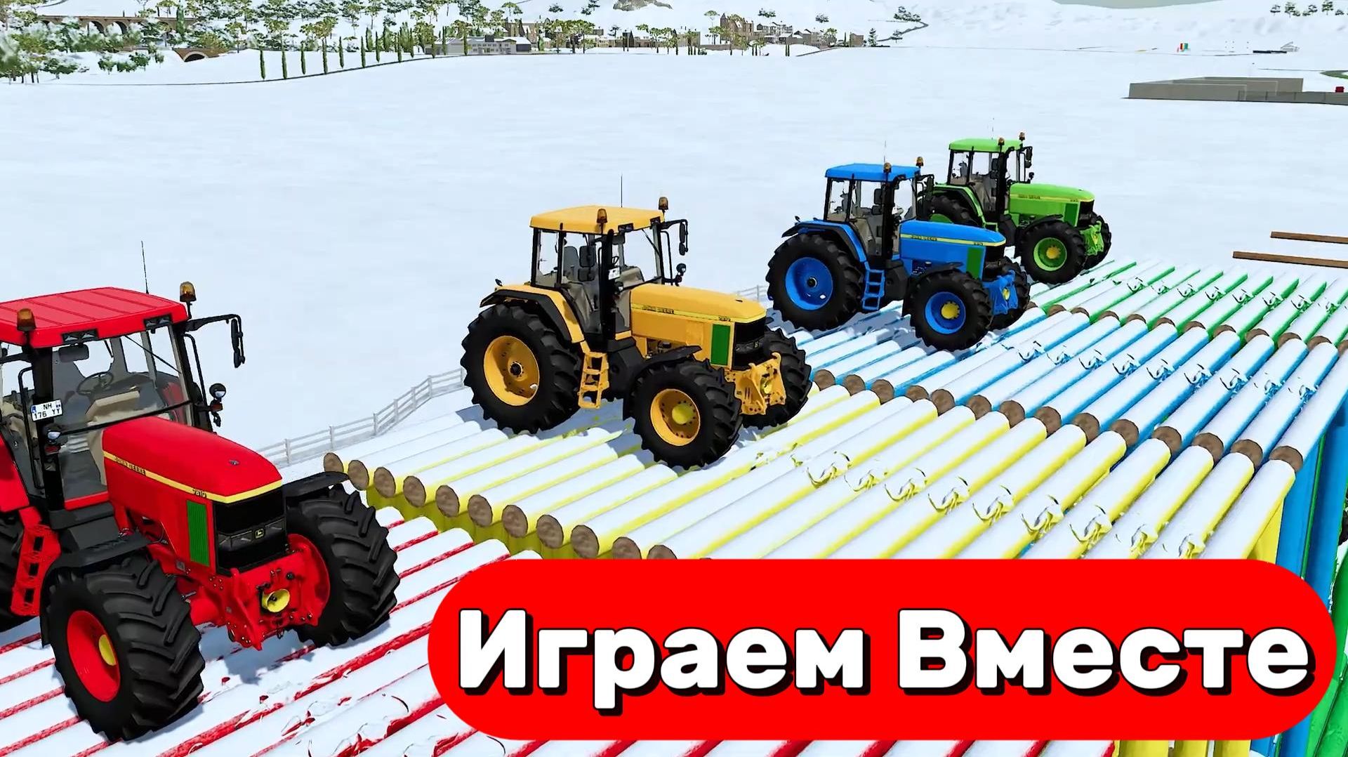 МУЛЬТИКИ ПРО ТРАКТОРЫ ДЛЯ ДЕТЕЙ 🚜 КАТАЕМСЯ НА РАЗНОЦВЕТНЫХ МАШИНКАХ ПО ГОРКАМ №10 смотреть онлайн