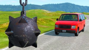 Машины против гигантского цепа 😱 | BeamNG.Drive | Бемиджи Драйв