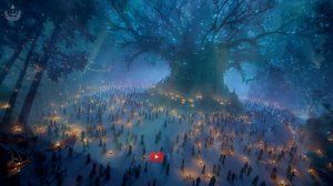 Уютное эльфийское зимнее святилище, Волшебная деревня Волка-хранителя