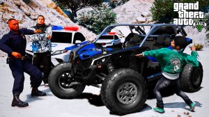 МОЙ СЫН ДЕРЗИТ ПОЛИЦЕЙСКИМ! ЗАКИДАЛ СНЕЖКАМИ ПАТРУЛЬ ДПС! ДРАКА С КОПАМИ! РЕАЛЬНАЯ ЖИЗНЬ ГТА 5