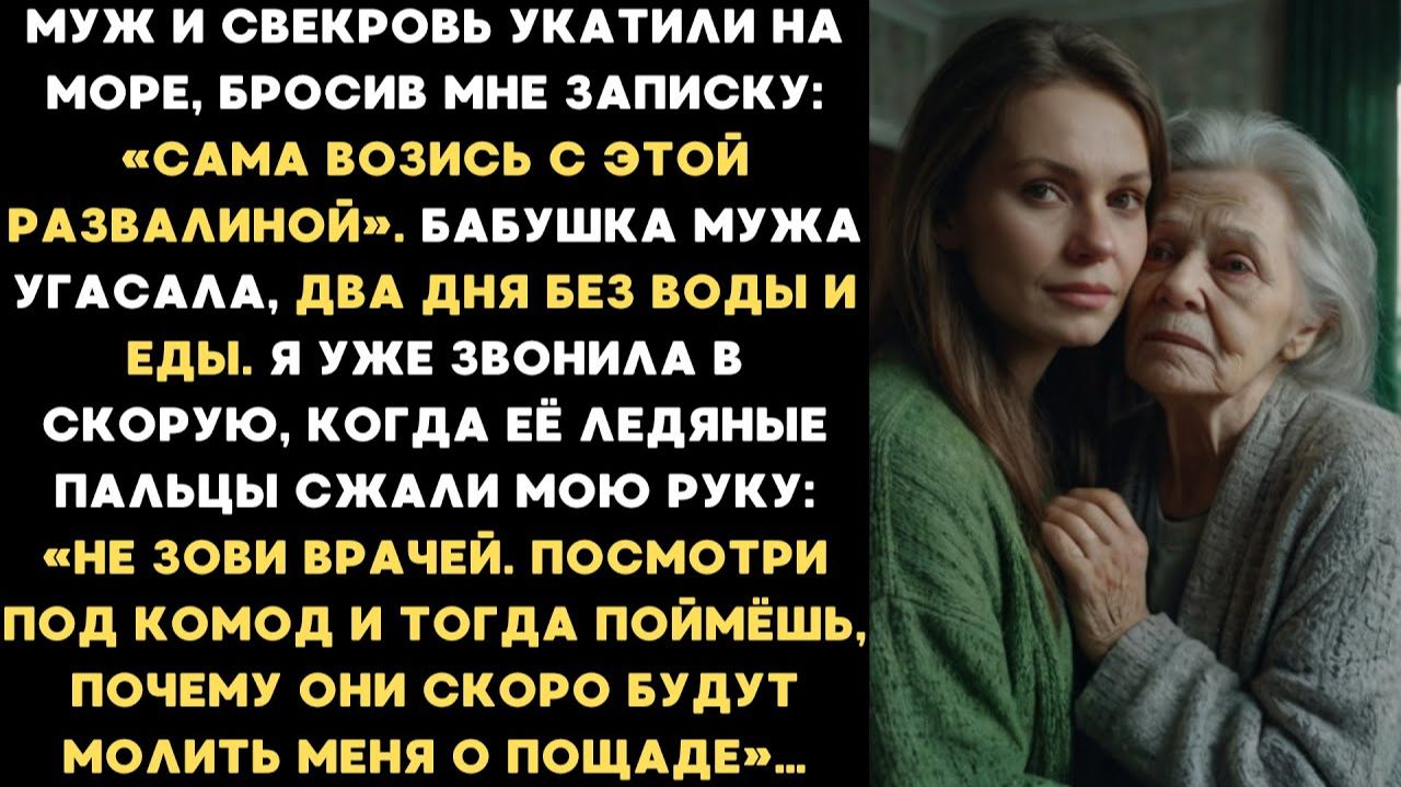 Истории из жизни| Умирающая бабушка, оставленная мужем и свекровью |Аудио рассказы|Жизненные истории смотреть онлайн