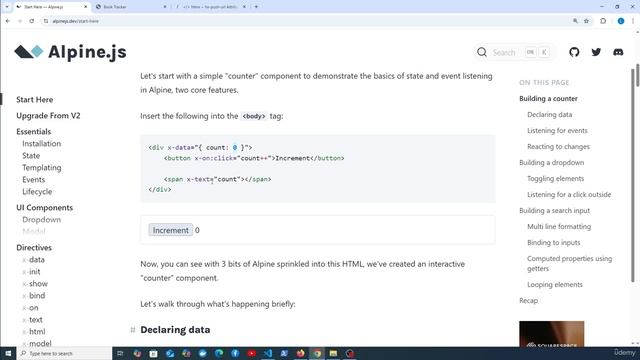 19 - HTMX, Alpine.js & SPA-like functionality смотреть онлайн