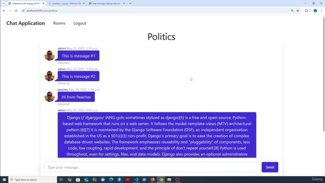 7 - Adding Chat Message Form смотреть онлайн