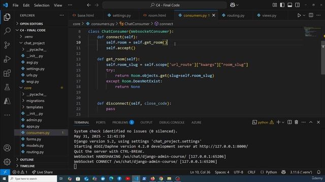 12 - Saving chat messages to the database смотреть онлайн