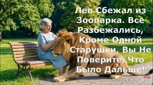Лев Сбежал из Зоопарка. Все Разбежались, Кроме Одной Старушки. Вы Не Поверите, Что Было Дальше!