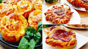 ТОП-3 рецепта из слоеного теста ! Быстрая выпечка! Пальчики оближешь! Просто и очень вкусно!