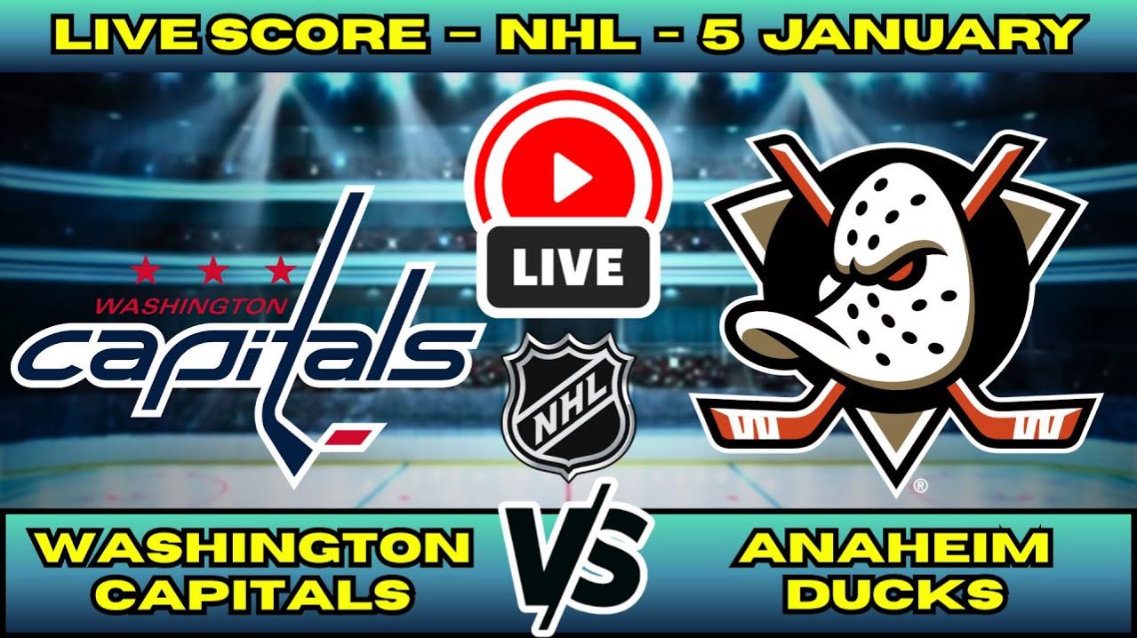 Вашингтон — Анахайм NHL 06.01.2026 Прямая трансляция смотреть онлайн