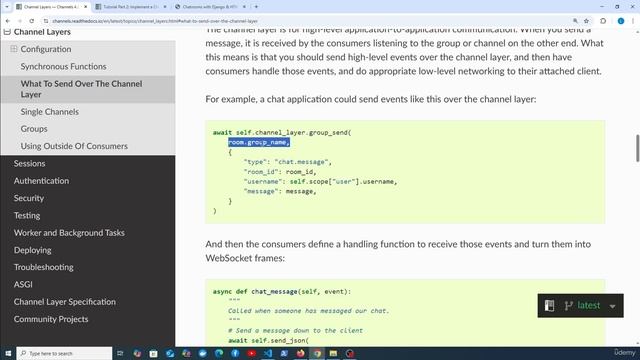 14 - Channel Layers & Groups in django-channels смотреть онлайн