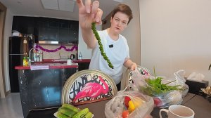 Еле донесли, 3 сумки ПРОДУКТОВ на 1500, распаковка и цены! Кофе на балконе, ПОТРЯСАЮЩИЙ закат! Влог