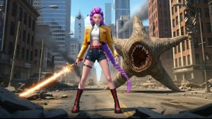 Руми против морской звезды монстра. Ужасающая схватка. Охотники на демонов