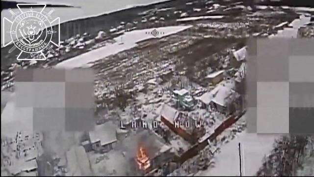 Уничтожение склада МТО боевиков Всу в н.п. Рясное Сумской области 💥🇷🇺👊 смотреть онлайн