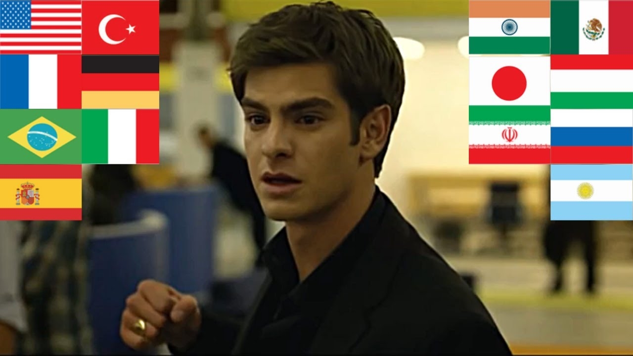 «Эндрю Гарфилд злится на генерального директора Facebook» на разных языках | Социальная сеть (2010)