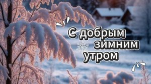 С Добрым Зимним Утром: хорошее настроение