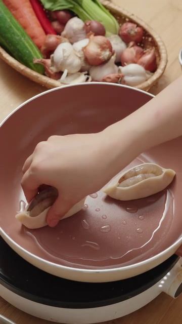 Новый способ заворачивания пельменей (хакао) 🥟🍤