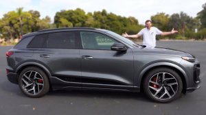 Audi SQ6 E-Tron 2025 года, на удивление крутой и весёлый