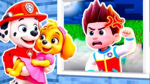 МАРШАЛ СПАСАЕТ СКАЙ от РАЙДЕРА ЩЕНЯЧИЙ ПАТРУЛЬ в МАЙНКРАФТ