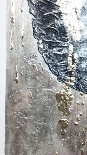 Слон и лотос - фактурная картина - барельеф. IrisArtPremium