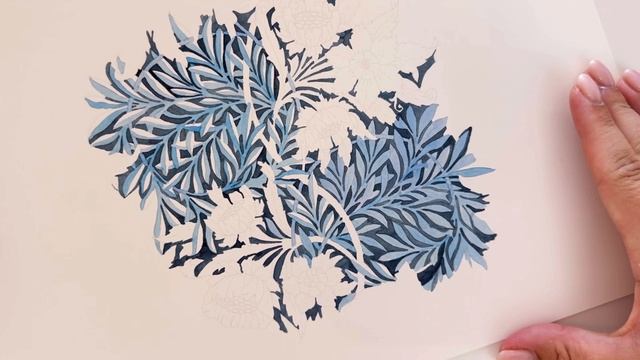 Простой орнамент в стиле Уильяма Морриса. Бесплатный урок для начинающих