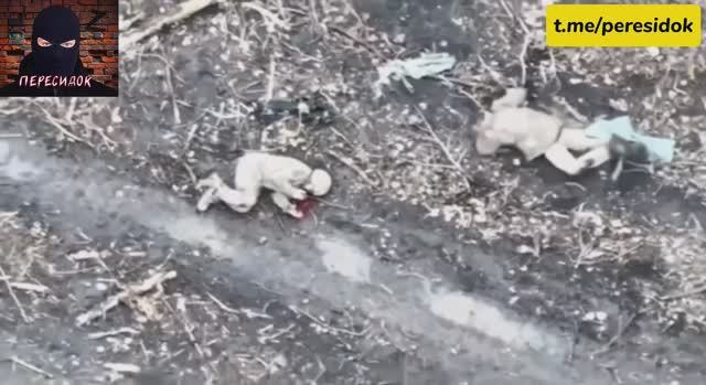 Слаженная работа дроноводов и штурмовика ВС РФ смотреть онлайн