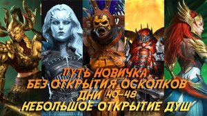 Raid. Путь новичка БЕЗ ДОНАТА И ОТКРЫТИЯ ОСКОЛКОВ. Дни 40-48. Призыв душ под х2