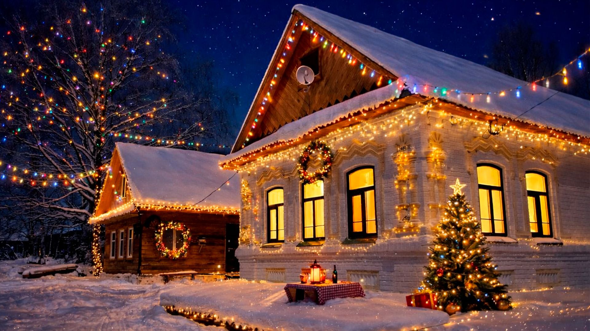 Хутор стал центром праздника! Встретили Новый год в деревне вместе с гостями смотреть онлайн