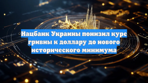 Курс гривны к доллару снизился до нового исторического минимума