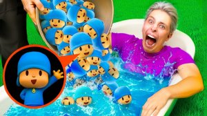 я кинул в ванну ВСЕ БОМБОЧКИ POCOYO в 3:00 НОЧИ!