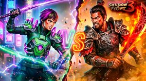 Неоновый Призрак vs Внутренний Дракон в Shadow Fight 3 🎄