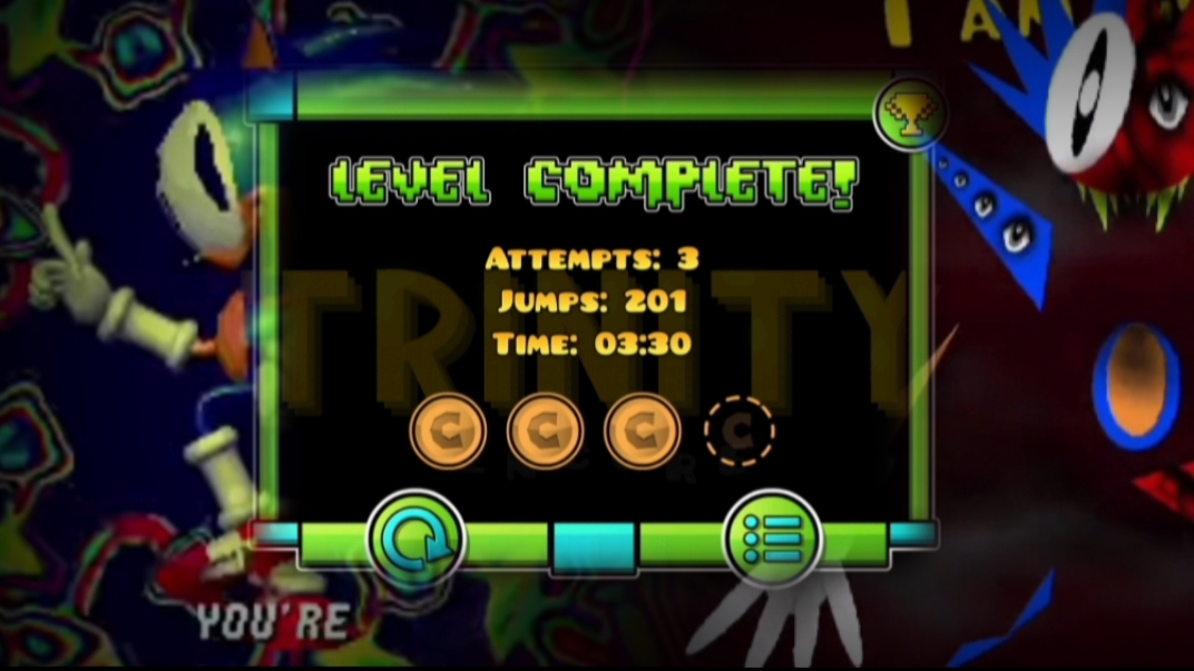 Сравнение Соник мода на FNF и GD версии + багнутая концовка в geometry dash! смотреть онлайн