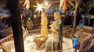 Псков. Площадь Ленина. Инсталляция рождества Христова. 03.01.26