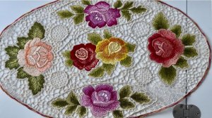 Рождественский подарок. Вышивка( в технике "калоча", частично). Ришелье.