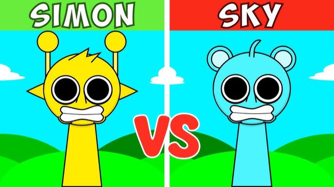 ☁️ Sprunki Phase 1 But Everyone Is SKY — Все персонажи в небесном стиле! ✨ смотреть онлайн