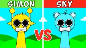 ☁️ Sprunki Phase 1 But Everyone Is SKY — Все персонажи в небесном стиле! ✨