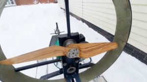 Испытание мини-аэросаней с новым винтом 🤓✌️👍