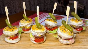 Мини - бургеры домашние. Рецепт настоящего чизбургера