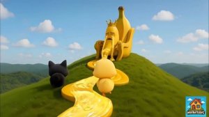 детский Мультфильм про то как Утёнок и Кот помогают Банановому Королю