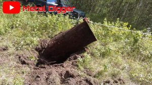 Сломалась лебёдка, выдёргиваю металл машиной