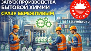 Запуск бережливого производства бытовой химии под ключ