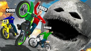 ПОБЕГ НА БАЙКАХ ОТ ЛУНА ПРОСНУЛАСЬ! УГАР И БЕЗУМИЕ В Garry`s Mod