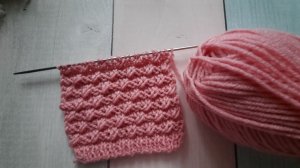 Объемный рельефный узор для кардигана, джемпера..