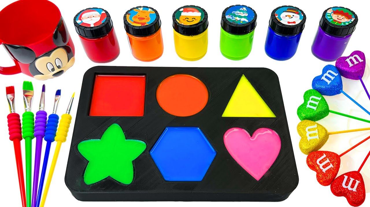 ИГРАЕМ В ЦВЕТНЫЕ СЛАЙМЫ ЗАЛИВАЕМ В РАЗНЫЕ ФИГУРКИ ВИДЕО ДЛЯ ДЕТЕЙ ДЕТСКИЙ КАНАЛ ИГРАЛКИ-ЗАЛИПАЛКИ