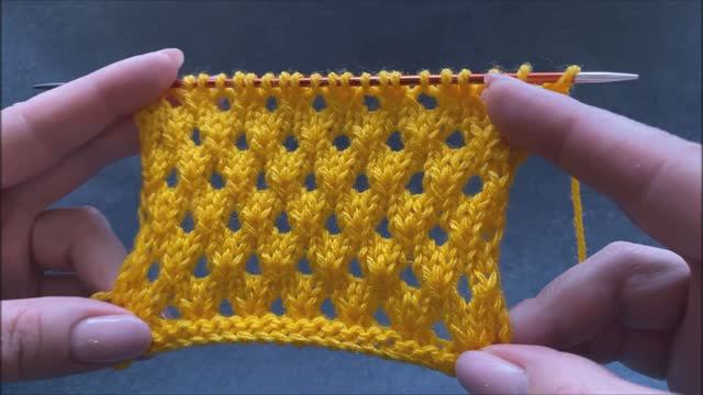 🧶ВЯЖЕТСЯ ПРОСТО 💜ШИКАРНАЯ ОБЪЕМНАЯ СЕТКА смотреть онлайн